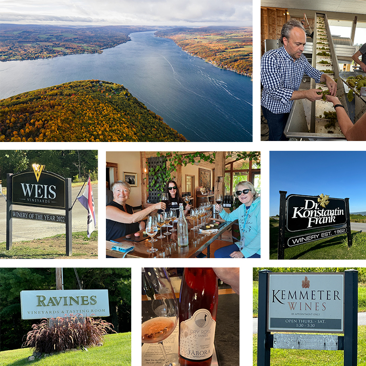 Finger Lakes Wineries Collage